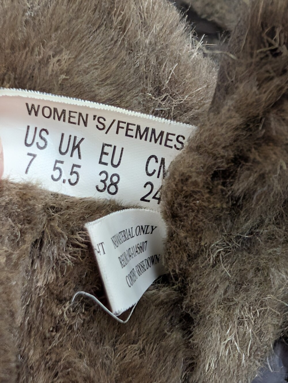 The North Face Women's 7 Nuptse Boots Waterproof Brown Quilted Faux Fur Winter - Picture 5 of 6